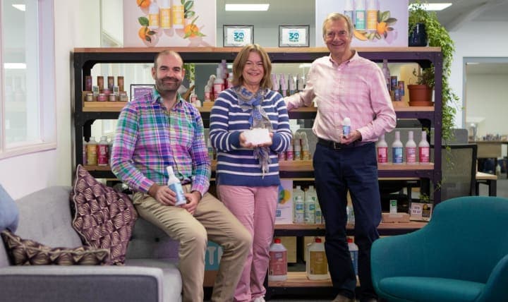 The Salt of the Earth family team with the natural deodorant range